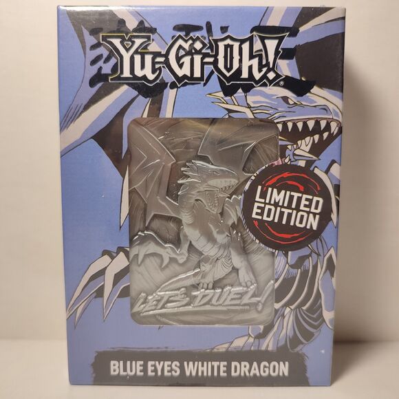 Yugioh Blue Eyes White Dragon Metal Card Ingot Official Collectible Figurine - Picture 1 of 4
